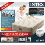INTEX 64428 nafukovací matrace s integrovanou pumpou 152x203x46 cm