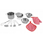 ISO 9438 Sada kovového nádobí pro děti nerez 12 dílů