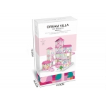 iMex Toys XXL domeček Dream Villa s výtahem, osvětlením a doplňky 556-24