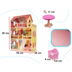iMex Toys Dřevěný domeček pro panenky 90cm LED