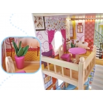 iMex Toys Dřevěný domeček pro panenky 90cm LED
