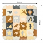 iMex Toys pěnové puzzle 30 x 30 cm 36 ks Dino