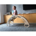 iMex Toys Montessori dřevěná houpačka přírodní 85cm