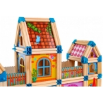 iMex Toys Dřevěný domeček pro panenky 268 dílů