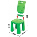 Doloni dětská židle zelená