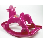 Doloni plastový houpací koník růžový