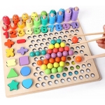 iMex Toys Montessori dřevěná vzdělávací a kreativní sada