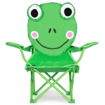 ModernHome Dětská skládací židle turistická židle s taškou Frog
