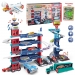 iMex Toys interaktivní garáž EXTREME 100cm 3v1, 95 kusů vč. podložky