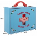 iMex Toys dřevěný doktorský kufřík modrý 