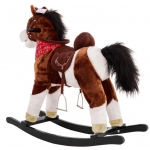 iMex Toys Houpací kůň tmavě hnědý
