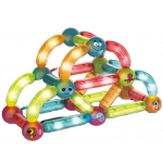 iMex Toys Svítící magnetické kostky pro malé děti 52 prvků